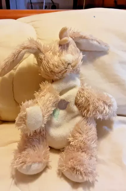Doudou Peluche Lapin Beige Blanc  Bengy