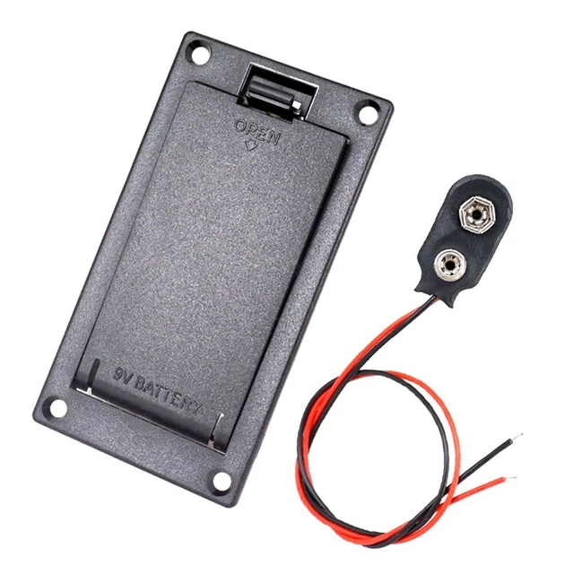 Scatola Porta Batteria 9V Per Chitarra Elettrica O Basso – Connettore Per Pickup Attivo