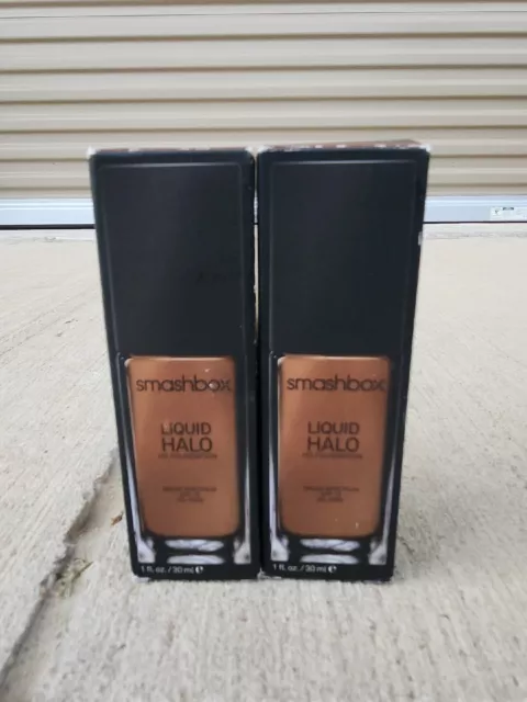 Lot Of 2 NEW Smashbox Liquid Halo HD Foundation SHADE 10 Oil Free SPF15