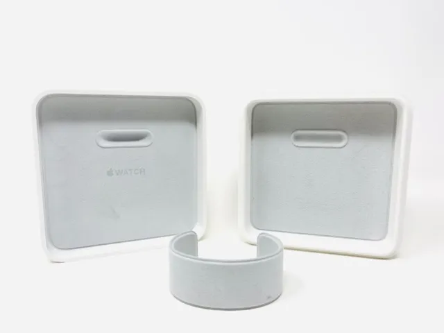Original White Plastic BOX ONLY EMPTY For A Stainless Steel Apple Watch 38mm