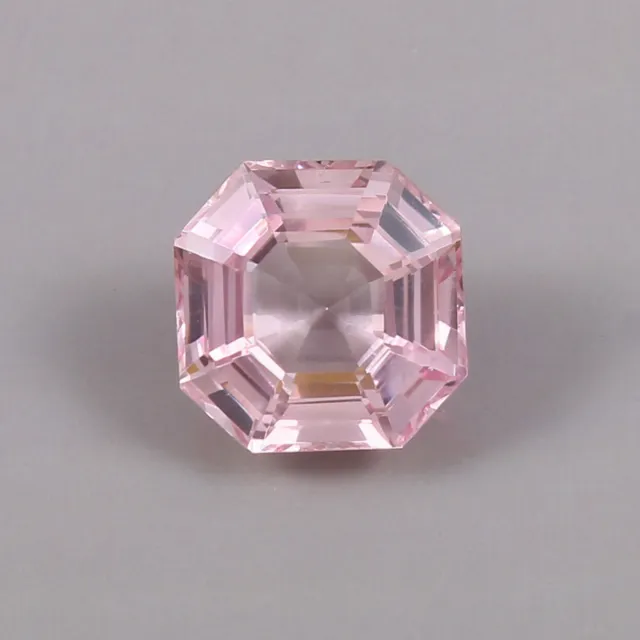 Natural Flawless Mozambique Pink Morganite Asscher Cut Loose Gemstone 7.60 Ct 2