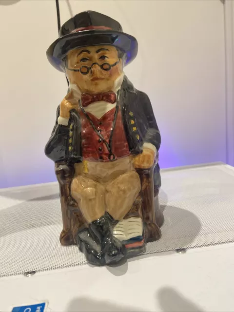 Mr Pickwick Toby Jug. Roy Kirkham Staffordshire. Hand Painted Dickens Character
