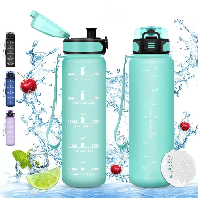Gourde De Sport Navaris 2,2L – Bouteille D'eau Fitness Légère Et Sans BPA