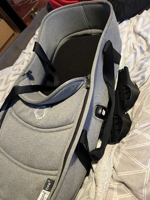 Cuna de transporte y adaptadores Bugaboo abeja 3/5 gris mezcla