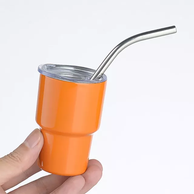 Tazze senza stelo per vino doppia parete aspirapolvere coppa isolata acciaio inox SN❤