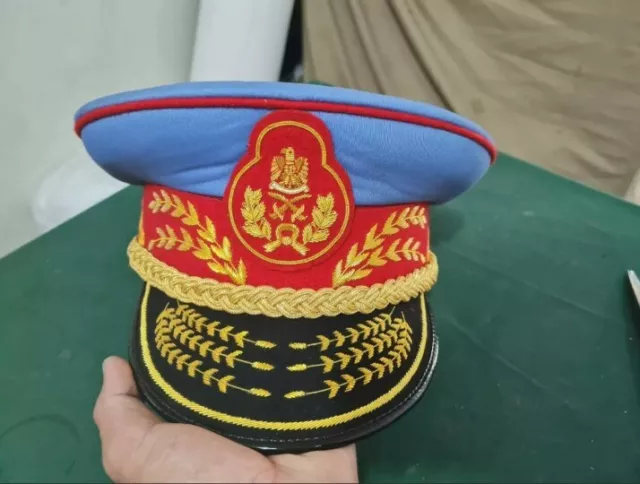 Colonel Gaddafi Military Army General Officers Parade Dress Visor Hat Cap.