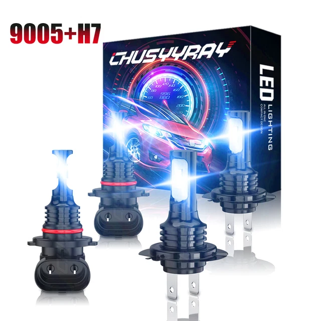 For Toyota Prius 2010-2015 Combo 4X Front LED Headlights Bulbs High Low Beam Kit