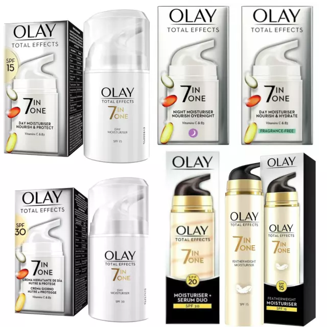 OLAY Total Effects 7 in ONE Anti-Aging-Feuchtigkeitscreme - LSF, NACHT, DUFTSTOFFFREI