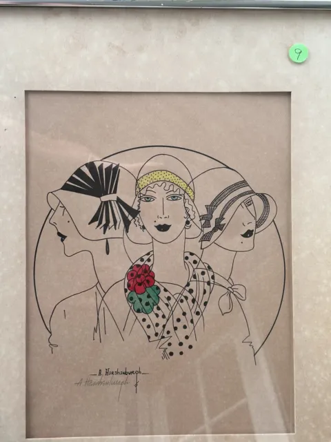 Anne Hershenburgh, L.E. Art Deco Women Litho