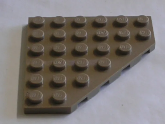 LEGO STAR WARS DkTan plate with corner 6106 / set 75251 75139 10236 71043 10235