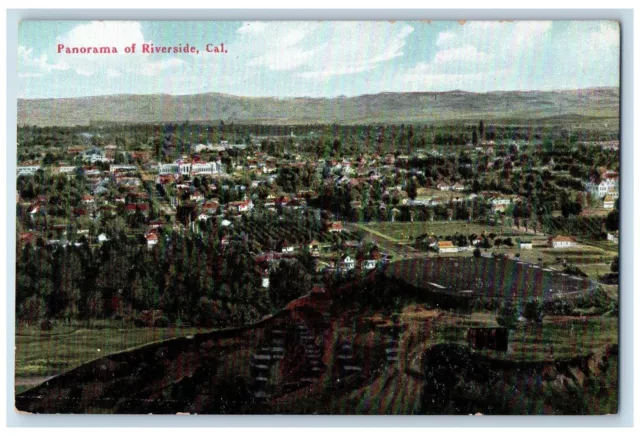 c1910s Panorama Of Riverside House Scene California CA Unposted Vintage Postcard