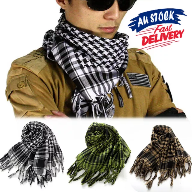 Neck Scarf Arab Army Tactical Face Mask Shemagh KeffIyeh Military Palestine