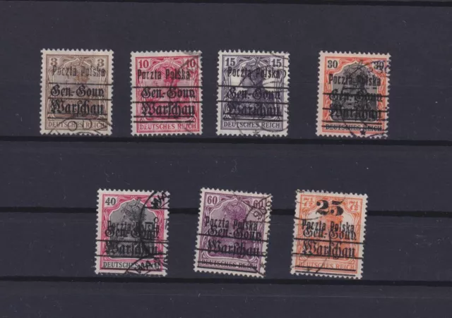 Polen Poland Lot Aufdrucke gestempelt