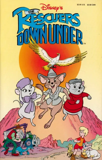 DISNEY'S THE RESCUERS Down Under Movie Adaptation Comic NM 1990 £6.57 ...