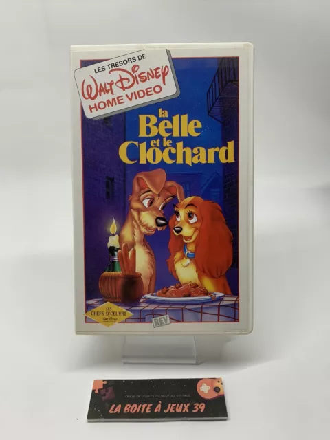 ♠️ VHS K7 CASSETTE VIDEO - La Belle et le Clochard - WALT DISNEY - VF ♠️