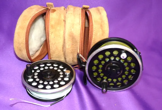 PFLUEGER TRION 2857 Trout Fly Fishing Reel & Spool Lines Case Rainbow Brook  Fly £75.00 - PicClick UK