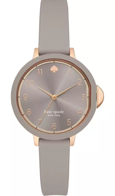 Kate Spade New York Women's Park Row Stainless Steel and Silicone Quartz Watch