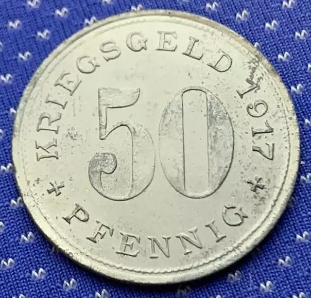 1917 German 50 Pfennig Emergency Money Notgeld WattenScheid     #ML67