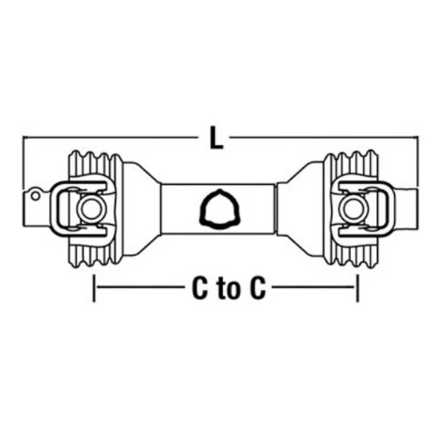 CS34414 Posthole Digger Drive Line Assembly For Rhino Land Bush Hog 2101