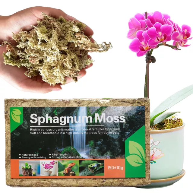 5.3oz Natural Sphagnum Moss Orchid Potting Mix for Orchid Gardening Plant  Organi