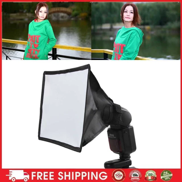 Mini Difusor Portátil Flash Difusor Reflector Softbox para Nikon para Canon
