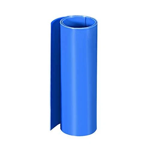sourcing map PVC Thermorétractable Tube 200mm Plat Largeur Enveloppe pour Dou...