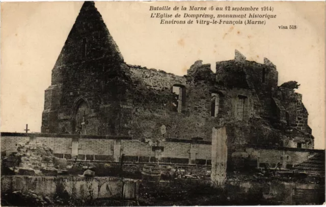 CPA MILITAIRE Bataille de la Marne-L'Eglise de Domprémy (316935)