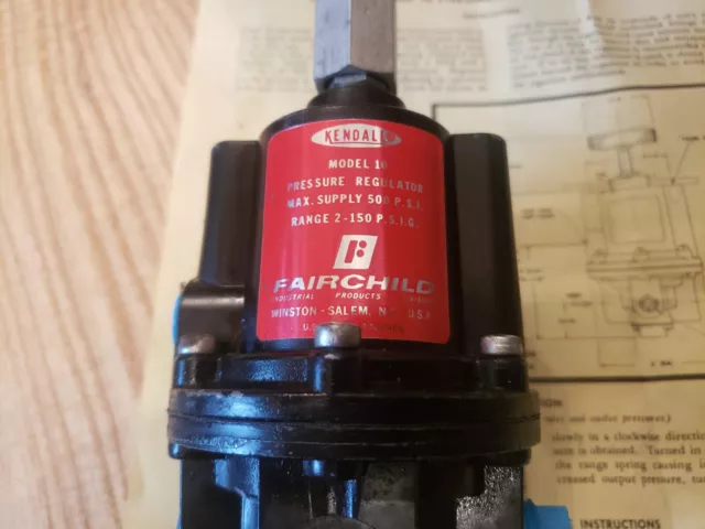 Fairchild Kendall Model 10 Pneumatic/Air Pressure Regulator 2