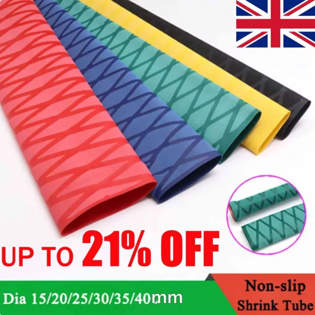 Non Slip Heat Shrink Tubing Fishing Rod Handle Grip Wrap Sleeving Dia 15mm-40mm