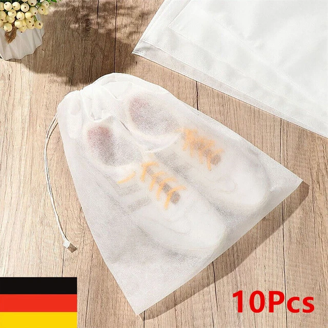 10Stk Schuhe Tasche Vlies Reise Aufbewahrungsbeutel Kordelzug Staubbeutel 32*38