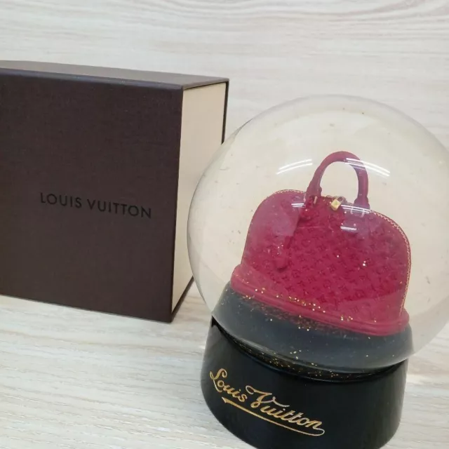 LOUIS VUITTON Novelty Snow Globe  Alma Red  2012 Used 2