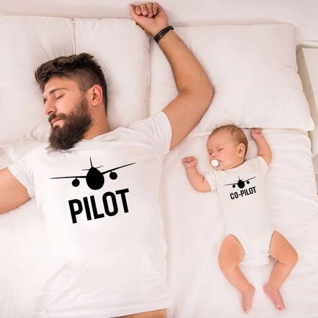 Co-pilot Family Matching Clothes Father and Son Matching Shirts Family Tshirts