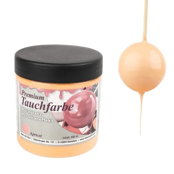 .*Premium-Tauchfarbe, 1 x 250 ml, Apricot,  NEU von K. Jittemeier