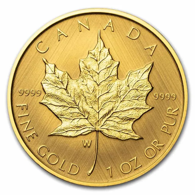 2021 Canada 1 oz Gold $50 Gold Maple Leaf W Mint Mark - SKU#230114