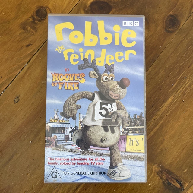 ROBBIE THE REINDEER VHS Hooves Of Fire ABC Video PAL Kids BBC 32 00 robbie-the-reindeer-vhs-hooves-of-fire-abc-video-pal-kids-bbc-32-00