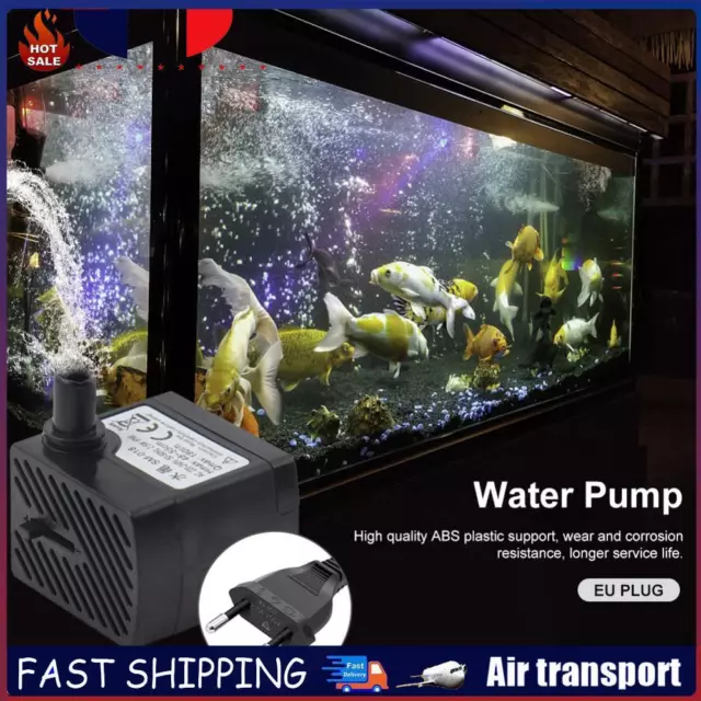 Pompe à eau Submersible 180L/H, filtre de piscine pour Aquarium (prise ue) FR