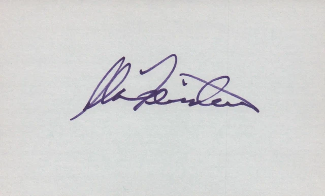 Alan Feinstein Actor 1979 Pyramid TV Movie Autographed Signed Index Card