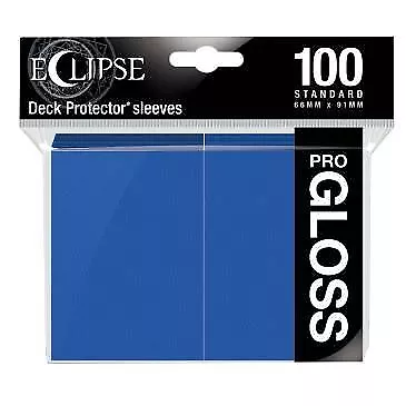 Ultra Pro Eclipse Gloss Pacific Blue 100ct Standard Sleeves (UP15602) New