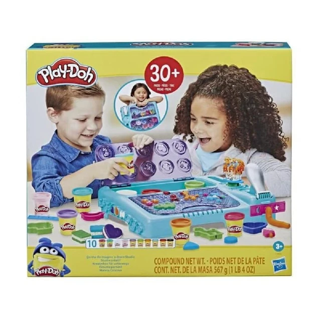 Play-Doh On the Go Imagine and Store Studio with Over 30 Tools and 10 Cans