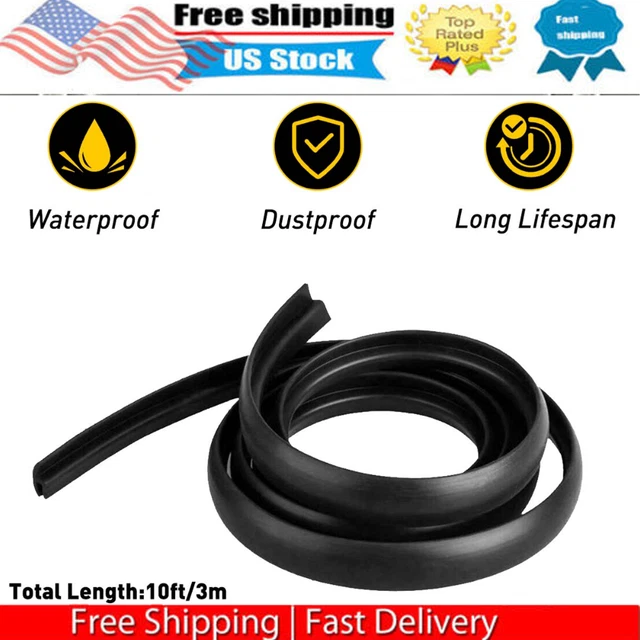 10ft H-Shape Car Door Edge Guard Molding Trim Rubber Edge Strip Seal Protector