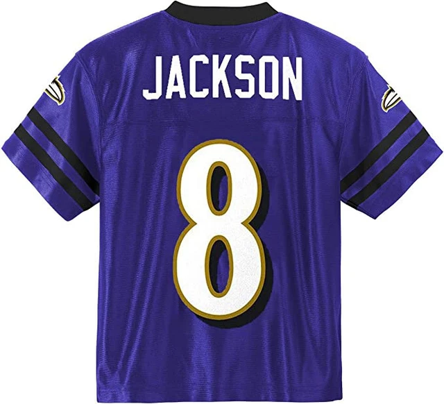 High Quality Baltimore Ravens NFL Replica Jersey Purple w/ White