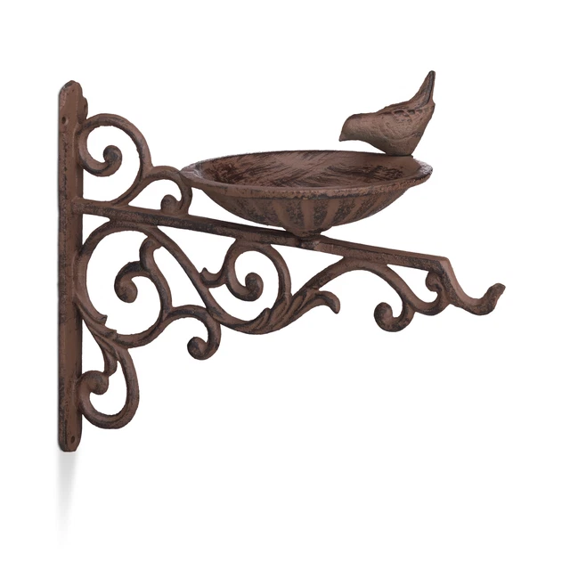 Vogeltränke Gusseisen, Gartendeko, Wasserschale, Wassertränke, Vogelbad, Metall