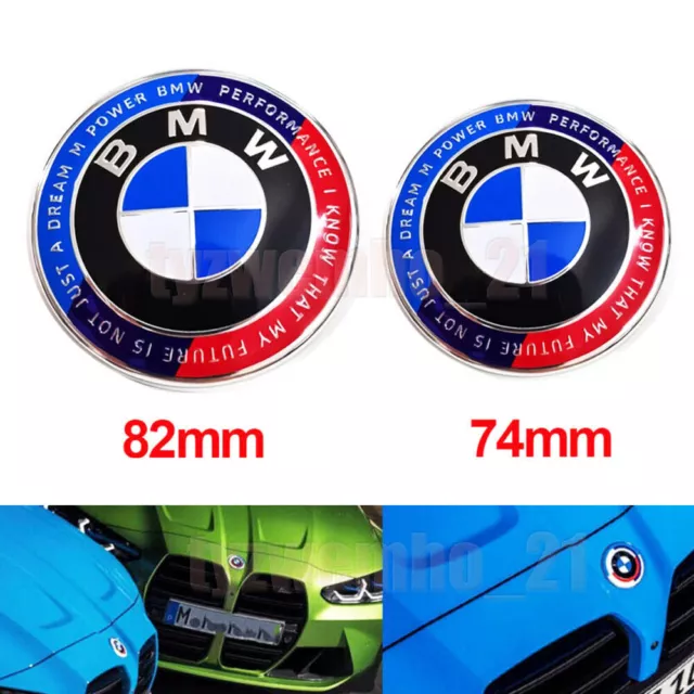 Logo insigne emblème BMW 82mm Capot Coffre E30 E36 E46 E34 E39 M3 M5