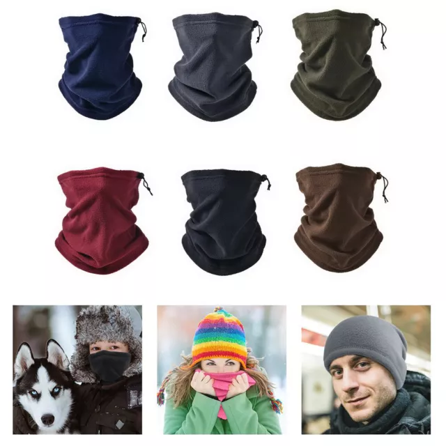 for Men Women Children Thermal Polar Fleece Snood Neck Warmer Scarf Warm Winter