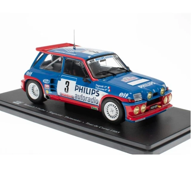 Miniature Renault 5 Turbo Jean Ragnotti - WRC Rallye 1985 - Ixo/Hachette 1/24