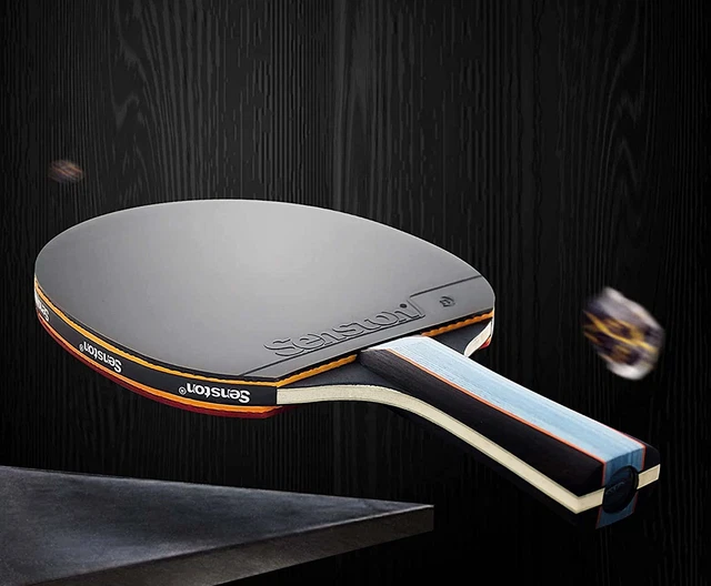 Senston Professional Table Tennis Bats 2 Player Set with Ping Pong Racket Case, 3