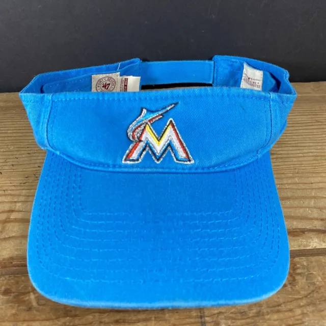 Florida Miami Marlins Blue Visor '47 Brand Adult One Size Adjustable Hat