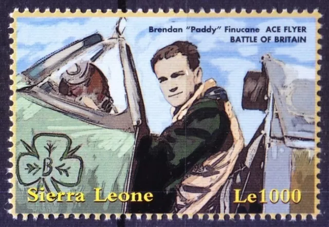 Sierra Leone 2001 MNH, II World War, Pilot Paddy in Battle of Britain [Ps]