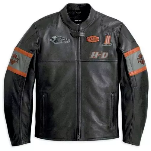 Men's Harley Davidson Motorcycle Leather Biker Jacket