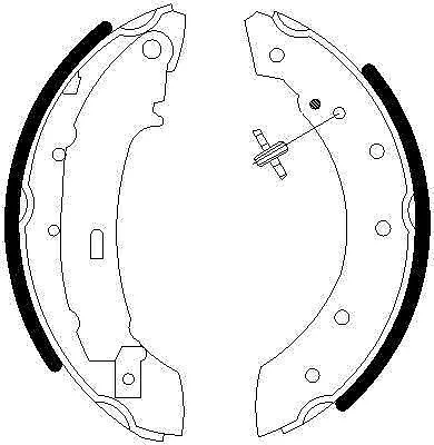 Omnicraft Rear Brake Shoes for RENAULT CLIO II 1.2 Petrol 2001-2016 2255639